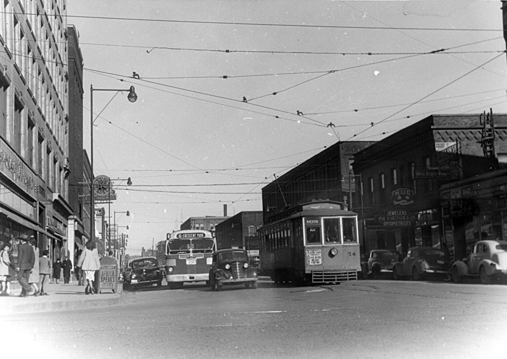 Electric street cars in Sioux City